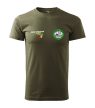 Dunai Horgászok & DH Baits SQUAD póló - MILITARY GREEN - L