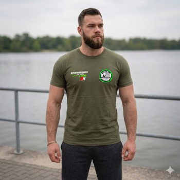   Dunai Horgászok & DH Baits SQUAD póló - MILITARY GREEN - M