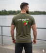 Dunai Horgászok & DH Baits SQUAD póló - MILITARY GREEN - M